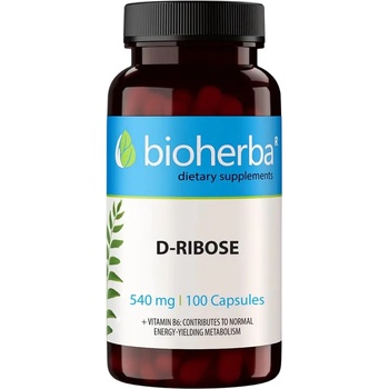 Bioherba D-Ribose, 540 mg, 100 капсули, Bioherba