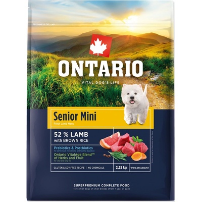 Ontario Senior Mini Lamb & Brown Rice 2,25 kg