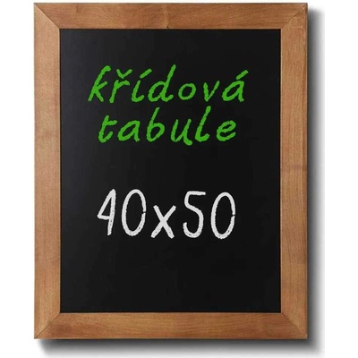 A-Z Reklama CZ CHBLB40x50 Woodboard nástěnná dřevěná křídová tabule světle hnědý lak 40 x 50 cm
