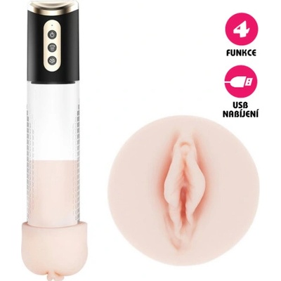 Extreme Power Automatická vakuová pumpa USB s masturbátorem