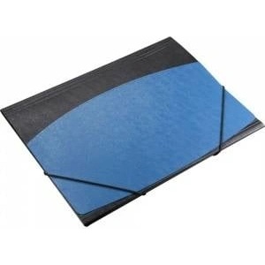 TITANUM A4 briefcase with eraser bark texture black-blue
