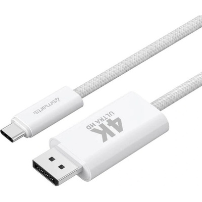 4smarts Дисплей Порт Кабел, 4Smarts USB-C to Display Port 2m, Бял (540958)