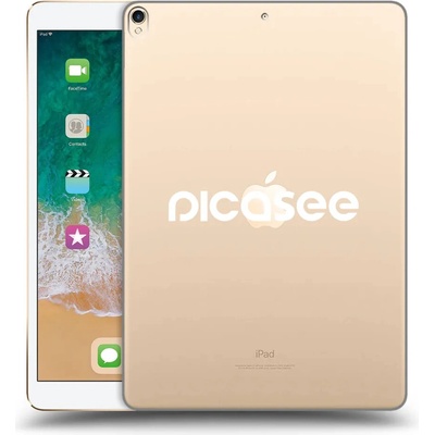 Picasee silikónový prehľadný obal pre Apple iPad Pro 10.5 2017 2. gen Picasee new logo white