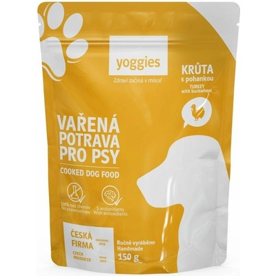 Yoggies Varená potrava morčacie mäso s pohánkou 150 g