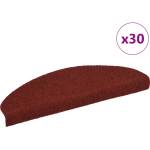 vidaXL Изтривалки за стълби, самозалепващи се, 30 бр. , 65x21x4 см, бордо червени, полукръгли, големи (3365659)