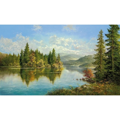 Obraz Krajina - SIBIŘSKÉ JEZERO 1 deska 100x60