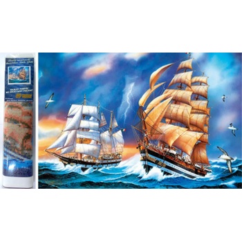 Norimpex - Puzzle Diamant painting: Sailboats 30x40cm - 1 - 39 piese