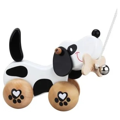 Classic world - Дървена играчка за дърпане - Куче (CW3300)