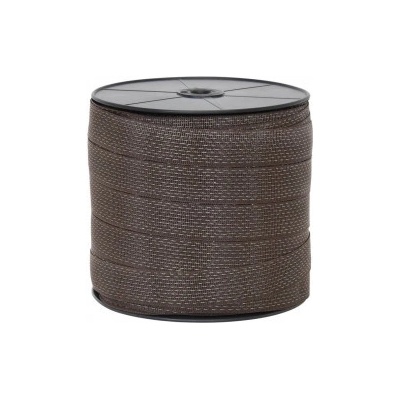 Páska pro elektrický ohradník, šířka 40 mm, hnědá
