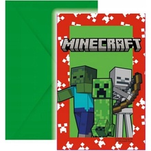 Procos Pozvánky Minecraft 6ks