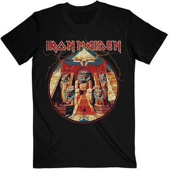 Iron Maiden Риза Powerslave Lightning Circle Unisex Black S (IMTEE70MB01)