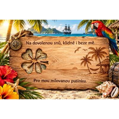 GravIren Obálka na peníze "KARIBIK"
