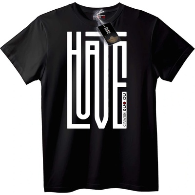 NOONEBRAND Тениска Мразя Любовта - 2XL, White