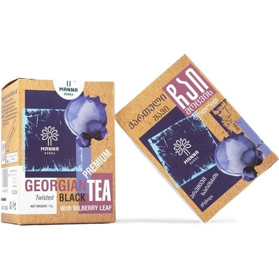 Manna Gruzínsky čaj Čierny s listom čučoriedky sypaný 70 g