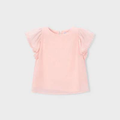 MAYORAL Блуза бархет розов цвят за мини момиче Mayoral