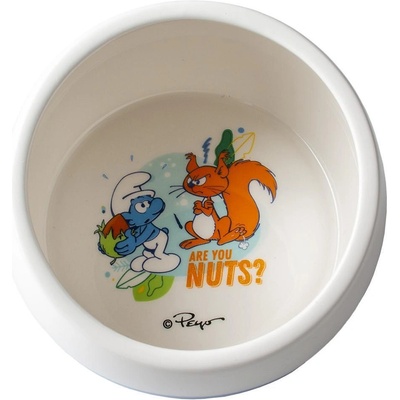 Duvo Plus Smurfs - Керамична купа за храна и вода за гризачи, 320 мл
