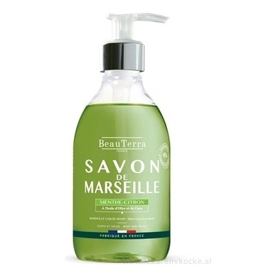 Beauterra Marseillské tekuté mydlo Mäta a citrón 300 ml