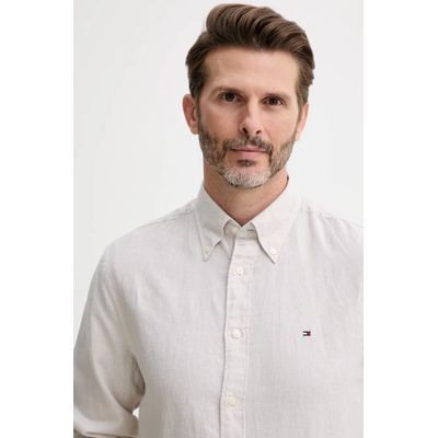 Tommy Hilfiger Риза с лен Tommy Hilfiger (MW0MW40704)