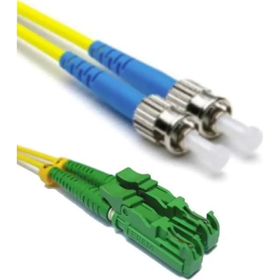 Conneu E2000-APC-ST-UPC дуплексна пач корда, сингълмод OS2, 3 мм. , жълта, Conneu (15 м) (CNFJ-E2ASTOS2DYE3mm-15)