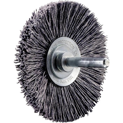 PFERD TOOLS Kužeľová kefa rozmotaná KBU Ø 70x10 mm hriadeľ Ø 6 mm SiC vlákno Ø 0,55 mm zrno 120 zadné kefovanie 43220080