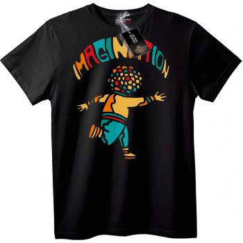 NOONEBRAND Тениска с Имagination - 2XL, Black