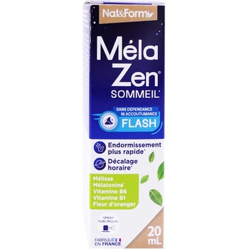 Nat&Form Спрей за сън с мелатонин, маточина, цвят от портокал и витамин В1 и В6, орален спрей 20 ml | Nat&Form (010818 (SOM_PRAY))