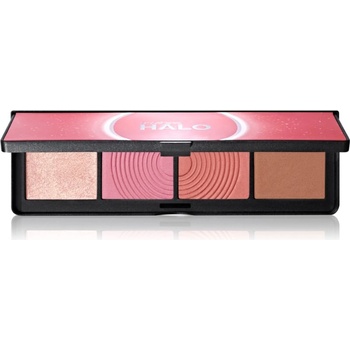 Smashbox Halo Sculpt + Glow Face Palette палитра с хайлайтъри и ружове цвят Pink Saturation 15, 7 гр