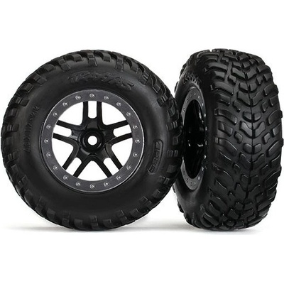 Traxxas kolo 2.2/3.0" disk SCT Split-Spoke černý-saténový pneu SCT 2 2WD přední