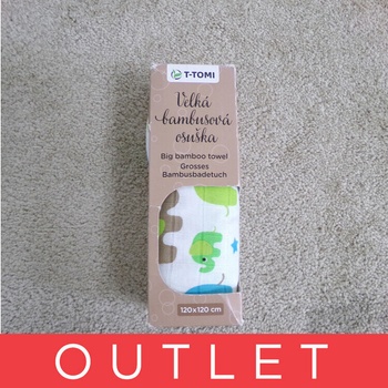 T-tomi BIO Veľká bambusová osuška, ginkgo / ginkgo