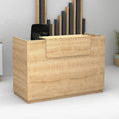 TopMebel Leммон меламинов приемен офис в сонома цвят 160x70x110см