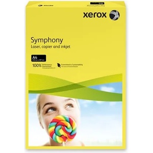 Xerox Копирна хартия, цветна, A4, 160 g, XEROX "Symphony", тъмножълта (интензивна) 003R94275 (003R94275)
