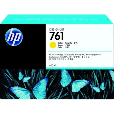 HP Мастилена касета HP 761 original CM992A, жълта, 400ml