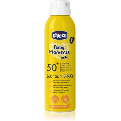 Chicco Baby Moments Sun защитен спрей за деца 0 m+ 150ml