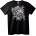NOONEBRAND Тениска Череп и пера - L, Black