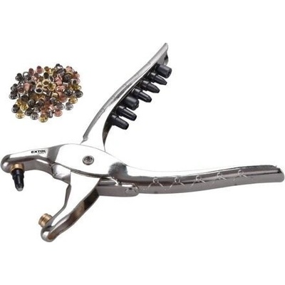 EXTOL CRAFT kleště děrovací - drukovací sada se 100ks oček pr.2,5-5mm 10260