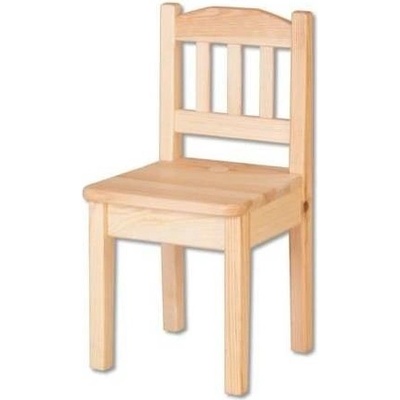 MAXMAX Detská drevená jedálenská stolička z masívnej borovice