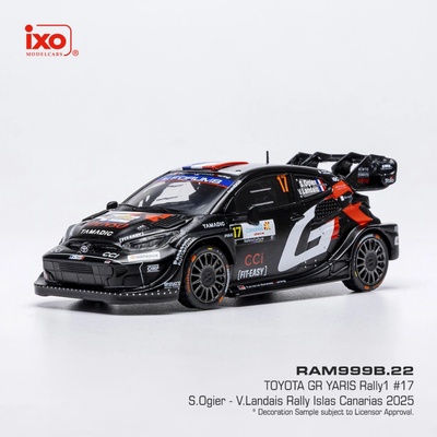 Toyota GR Yaris Rally1 Rally Islas Canarias 2025 17 Ogier Landais IXO 1:43