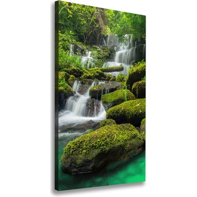 Vertikálny foto obraz na plátne Vodopád v džungli 50x100 cm