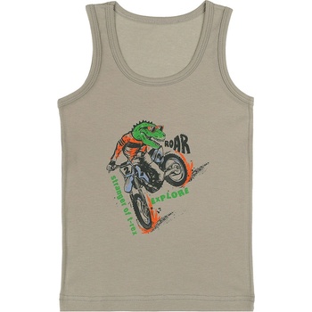 Evona chlapecký nátělník se širokými ramínky E béžová