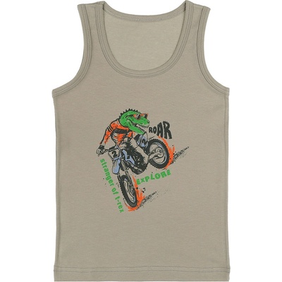 Evona chlapecký nátělník se širokými ramínky E béžová