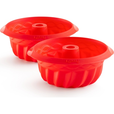 Lékué Форми за торти Lekue 15 см червени 2 бр (880803)