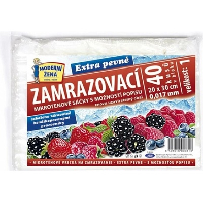 Moderní žena - zamrazovací mikrotenový šáček 20 × 30 cm, 17 µm - 40 ks