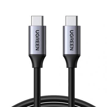 UGREEN USB-C - USB-C PD кабел за бързо зареждане 5A Max 5Gbps Max сив 1, 5 м US161