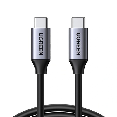 UGREEN USB-C - USB-C PD кабел за бързо зареждане 5A Max 5Gbps Max сив 1, 5 м US161