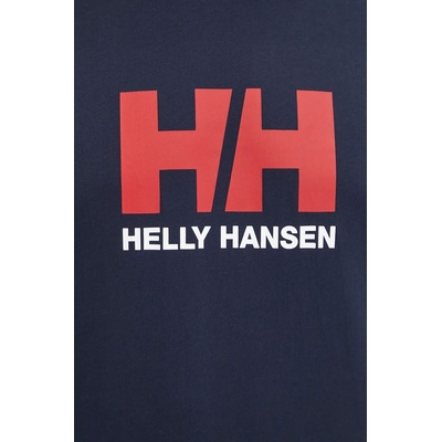 Helly Hansen Памучна тениска Helly Hansen HH LOGO в тъмносиньо с принт 30396 (30396)