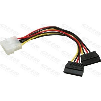 Roline Molex na 2xSATA, 20 cm 11.03.1050