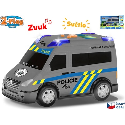 2-Play Traffic policie CZ design volný chod se světlem a zvukem