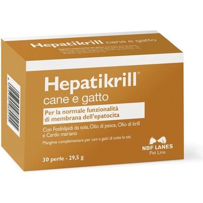 NBF Lanes hepatikrill pes a kočka podpora funkce jater 30 kps