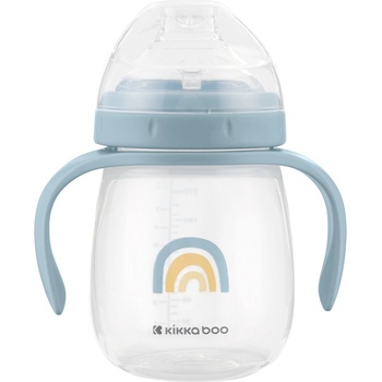 KikkaBoo Чаша със силиконов накрайник 240мл Stripy Friends (31302030107)