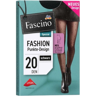 Fascino silonky s puntíky 20 DEN černé